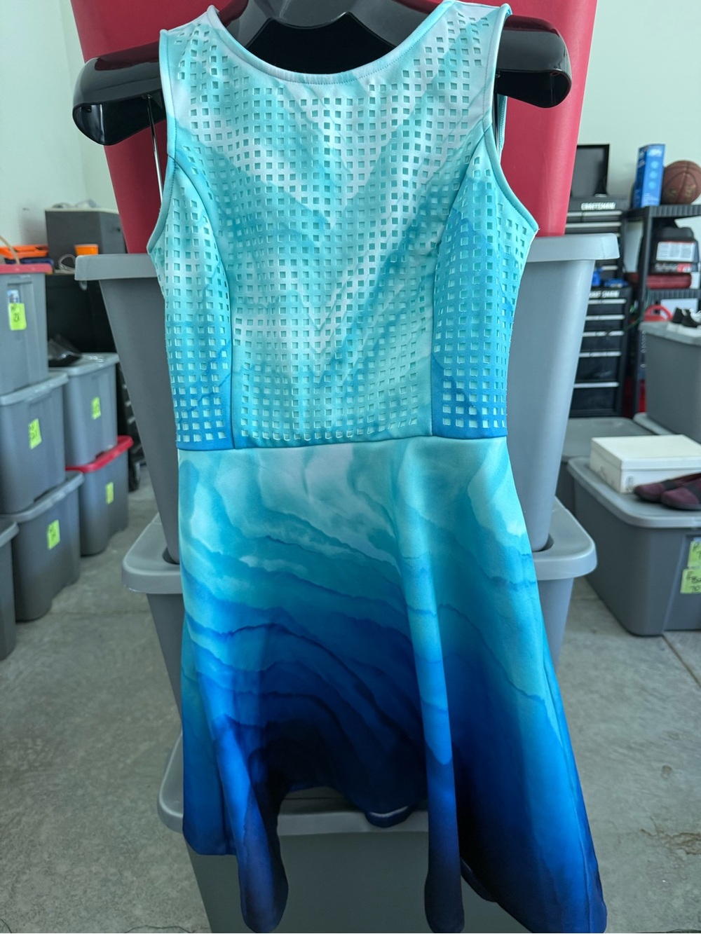 Apt. 9 Blue Gradient Fit-and-Flare Dress p70